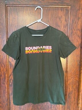 Dark Green Boundaries Graphic-Tee